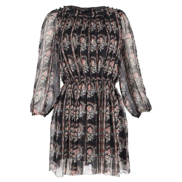 Isabel Marant Etoile Sharla MIni Dress in Multicolor Silk